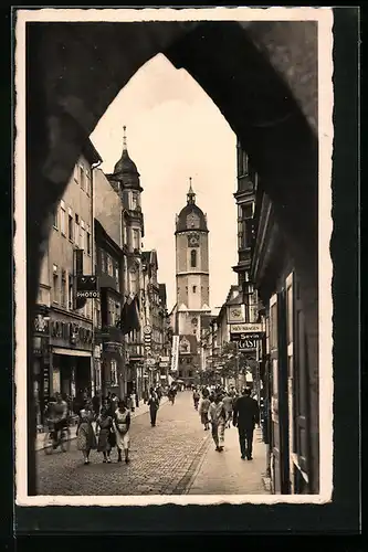 AK Jena, Passanten in der Johannisstrasse