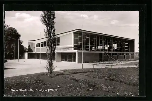 AK Saulgau /Württ., Neue Stadthalle