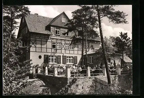 AK Klettbach, Die Stiefelburg, Berggaststätte und Pensionshaus, Bes. Joh. Hornung