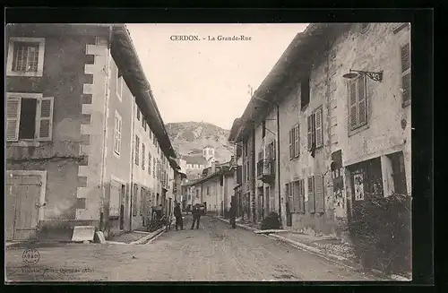 AK Cerdon, La Grande Rue