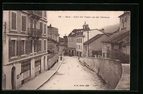 AK Gex, Hotel des Postes rue des Terreaux