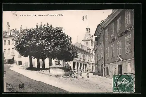 AK Gex, Place de l`Hotel -de-Ville