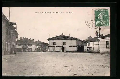 AK Cras-sur-Reyssouze, La Place