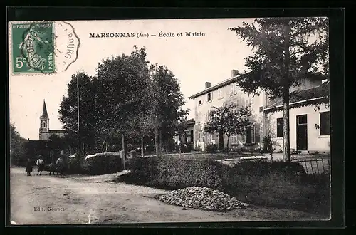 AK Marsonnas, Ecole et Mairie