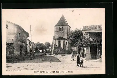 AK Saint-Marcel-en-Dombes, La Place