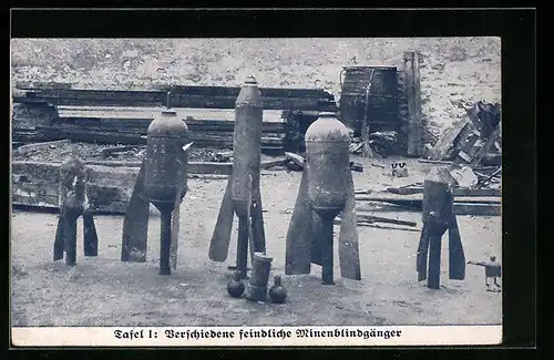 AK Verschiedene feindliche Minenblindgänger, Munition