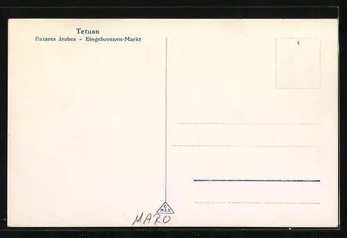 AK Tetuan, Eingeborenen-Markt