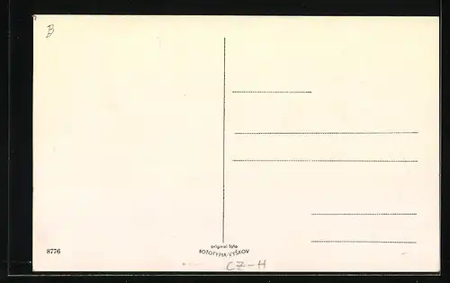 AK Chotebor, Panorama mit Kirche