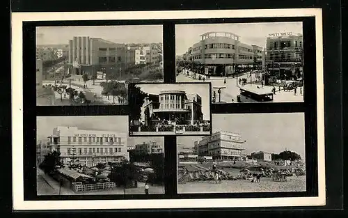 AK Tel-Aviv, San Remo Hotel, Strandpartie, Ortspartie