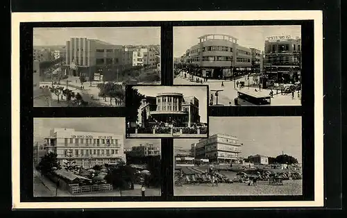 AK Tel-Aviv, San Remo Hotel, Strandpartie, Ortspartie