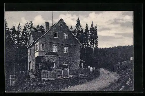 AK Stützerbach /Thür., Hotel-Pension Waldfrieden von Paul Krökel