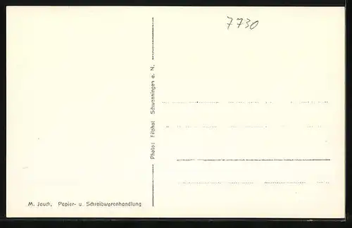 AK Schwenningen a. N., Bahnhofstrasse mit Postamt