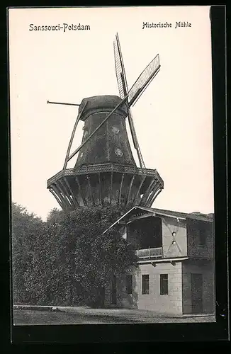 AK Potsdam-Sanssouci, Historische Mühle