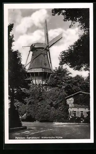 AK Potsdam-Sanssouci, Historische Mühle