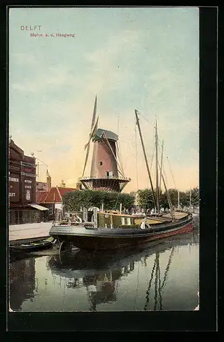 AK Delft, Molen a. d. Haagweg, Windmühle