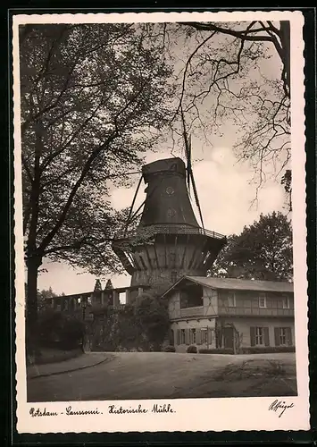 AK Potsdam-Sanssouci, Historische Mühle