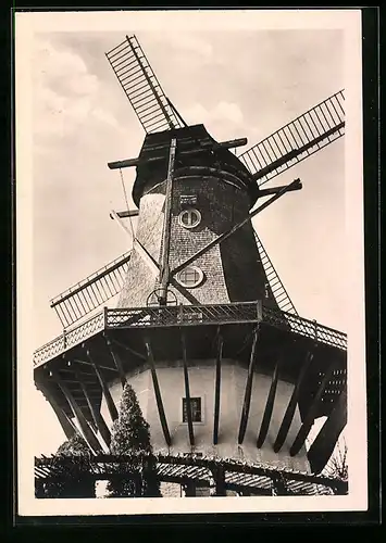 AK Potsdam-Sanssouci, Historische Mühle, Nahaufnahme