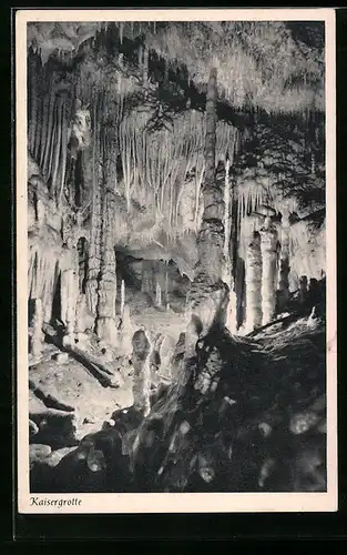 AK Attendorn i. W., Attendorner Tropfsteinhöhle, Kaisergrotte
