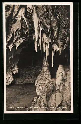 AK Rübeland /Harz, Hermannshöhle, Kristallkammer