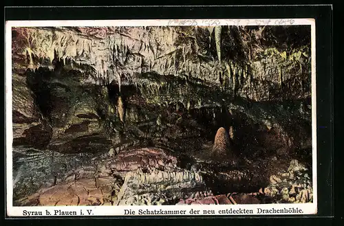 AK Syrau b. Plauen, Die Schatzkammer der neu entdeckten Drachenhöhle
