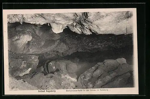 AK Bad Segeberg, Barbarossa-Halle in der Höhle im Kalkberg