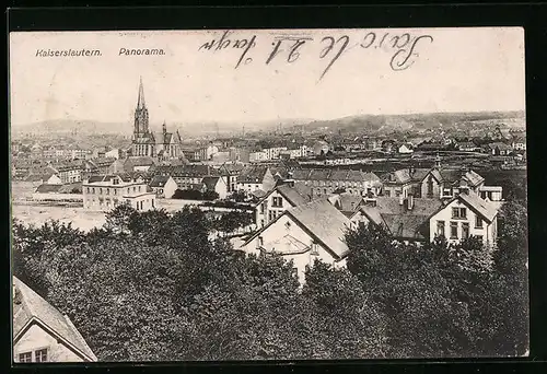 AK Kaiserslautern, Panorama aus der Vogelschau