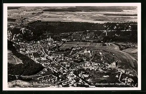 AK Blaubeuren, Gesamtansicht vom Flugzeug aus