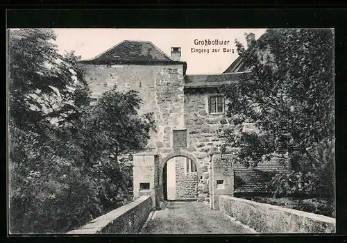 AK Grossbottwar, Eingang zur Burg