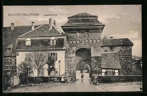 AK Maulbronn, Eingangstor vom KLoster