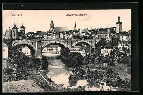 AK Bautzen, Kronprinzenbrücke