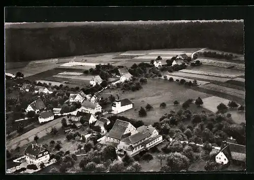 AK Kälberbronn /Krs. Freudenstadt, Ortsansicht aus der Luft