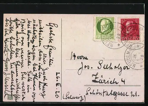 AK Ulm a. d. D., Totalansicht aus der Vogelschau