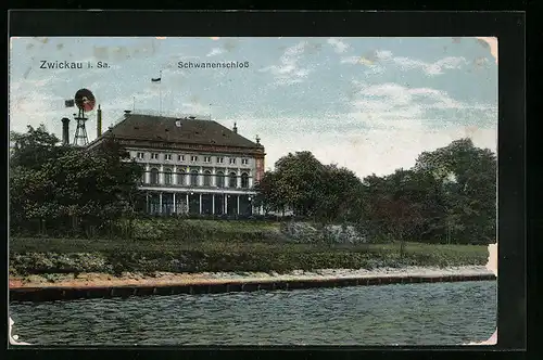 AK Zwickau i. Sa., Schwanenschloss