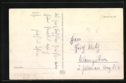 AK Berlin, Ostbahnhof