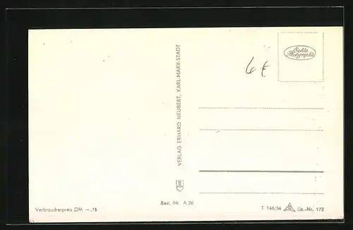 AK Karl-Marx-Stadt, Hotel Chemnitzer Hof