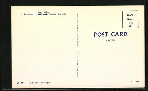 AK St. Thomas, Ontario, Post Office