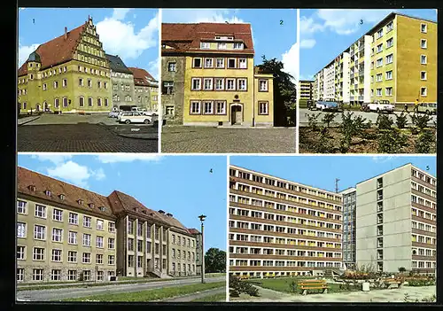 AK Freiberg, Stadt- u. Bergbaumuseum, Körnerhaus, Karl-Kegel-Strasse, Bergakademie, Internat der Bergakademie