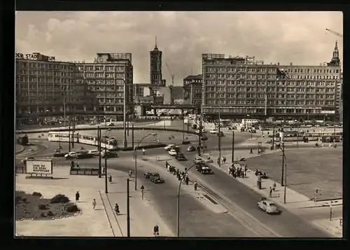 AK Berlin, Alexanderplatz aus der Vogelschau