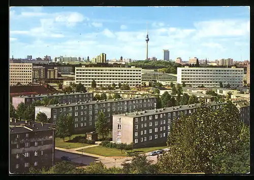 AK Berlin, Blick vom Volkspark Prenzlauer Berg