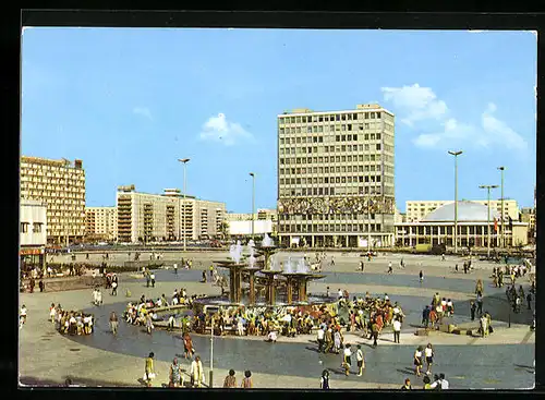 AK Berlin, Alexanderplatz aus der Vogelschau