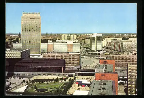 AK Berlin, Das Zentrum mit Hotel Stadt Berlin aus der Vogelschau