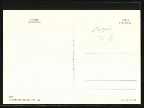 AK Berlin, Stalinallee mit Neubauten