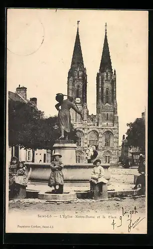 AK Saint-Lo, L`Èglise Notre-Dame et la Place