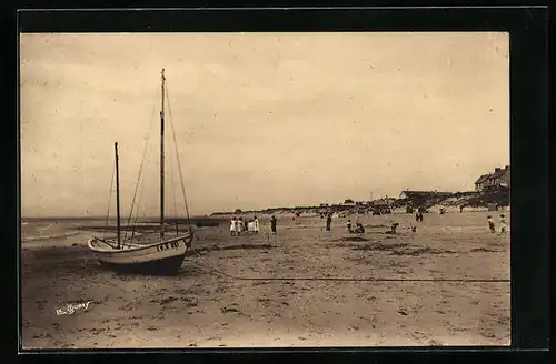 AK Pirou-Plage, Plage de sable fin apprècièe des enfants