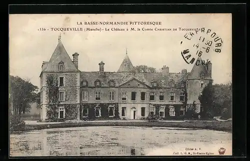 AK Tocqueville, Le Chateau à M. le Comte Christian de Tocqueville