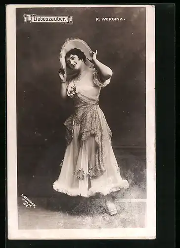 AK Operette Liebeszauber, Schauspielerin R. Werginz
