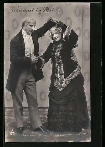 AK Operette Wie einst im Mai, Schauspieler Oscar Sabe und Lisa Weise