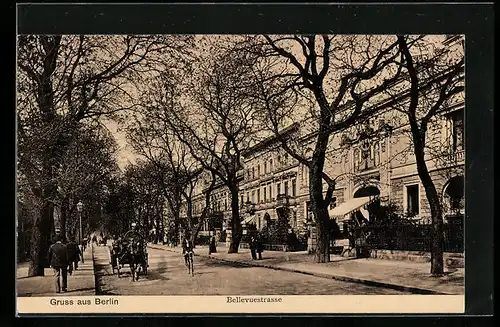 AK Berlin, Gruss mit der Bellevuestrasse