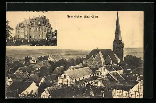 AK Neunkirchen /Bez. Cöln, St. Franziskus-Hospital, Ortsansicht