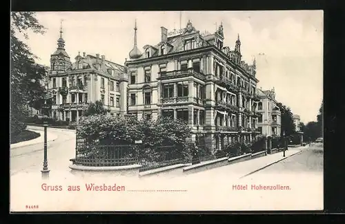 AK Wiesbaden, Hotel Hohenzollern